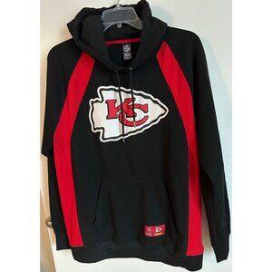 NFL Kansas City Chiefs Hoodie Sweatshirt XL Black & Red